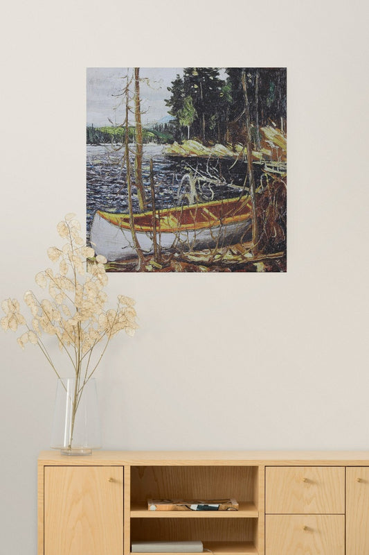Tom Thomson, group of seven, The Canoe. Canadian artist. canvas wall art, Canvas print, wall decor - Classy Canvas Designs