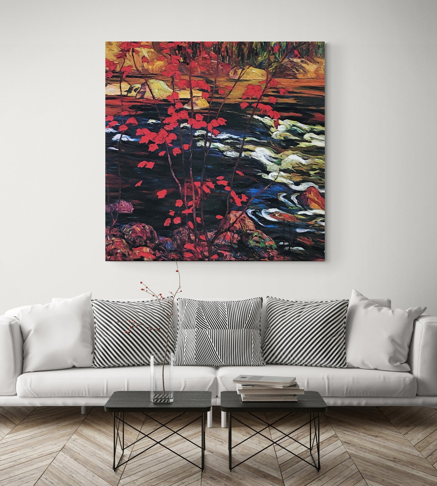 Group of seven canvas prints