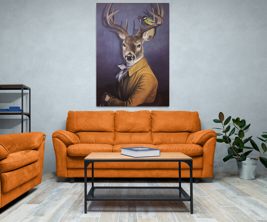 elk wall art canvas
