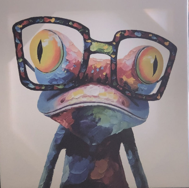 funny frog canvas - Classy Canvas Designs