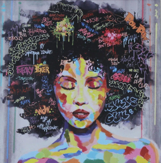 African american woman art - Classy Canvas Designs