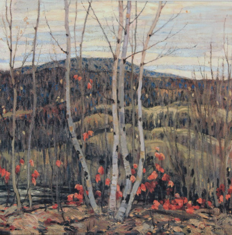 A.Y. Jackson, group of seven print, Maple and birch, Canadian artist, canvas print, wrapped canvas wall art, wall decor for living room - Classy Canvas Designs