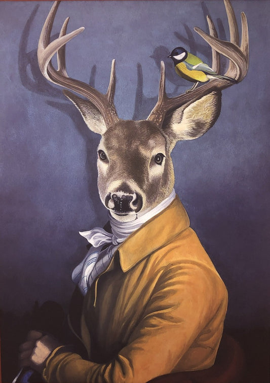 deer wall art canvas - Classy Canvas Designs