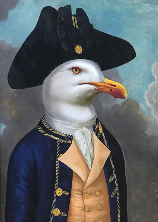 Duck dressed in a napoleon costume.  - Classy Canvas Designs