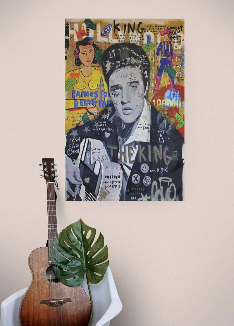 Elvis Presley  Graffiti art - Classy Canvas Designs