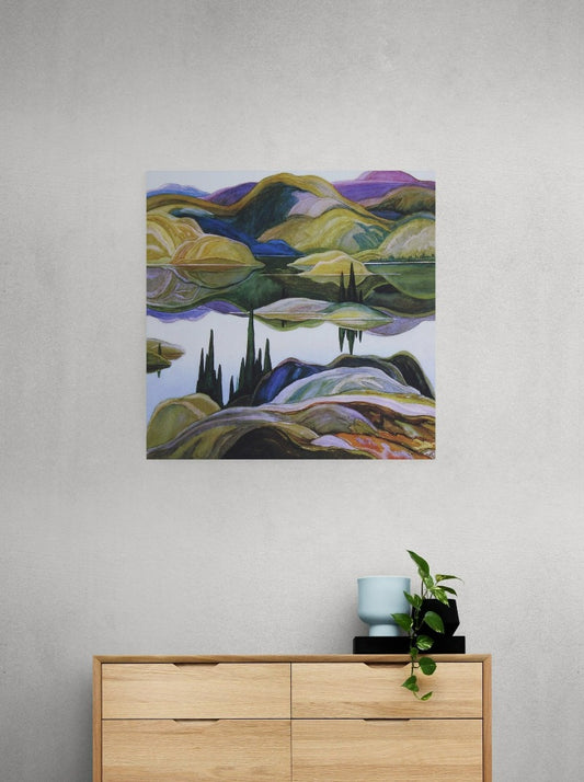 Franklin Carmichael Mirror Lake - Classy Canvas Designs