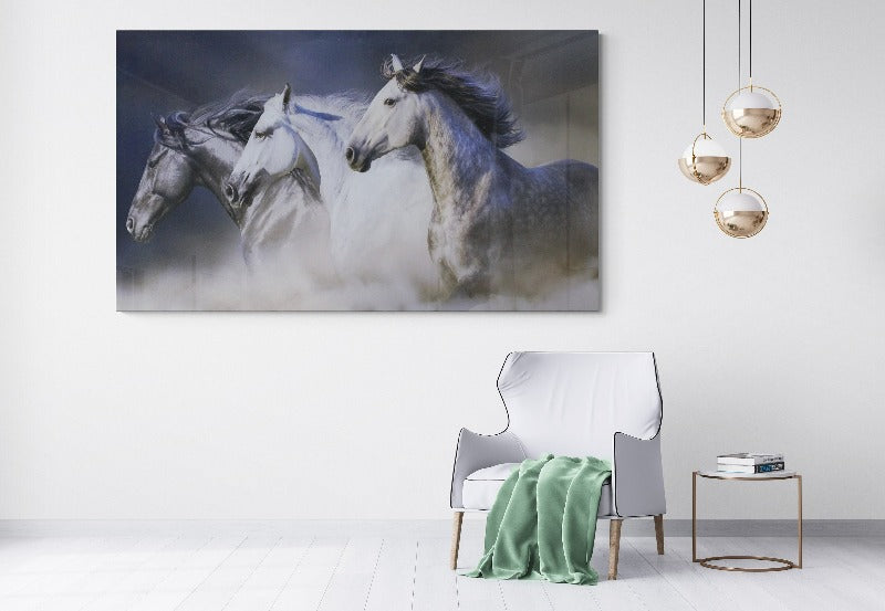 Large canvas wall art wild horses - Classy Canvas Designs