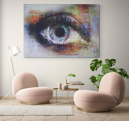 Large wall art canvas print I have my eye on you - Classy Canvas Designs