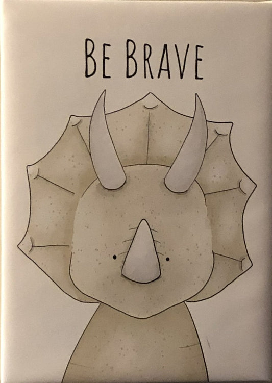 Nursery canvas print ,"Be brave” - Classy Canvas Designs