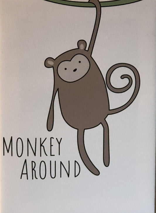 Nursery canvas print, "Monkey around” - Classy Canvas Designs