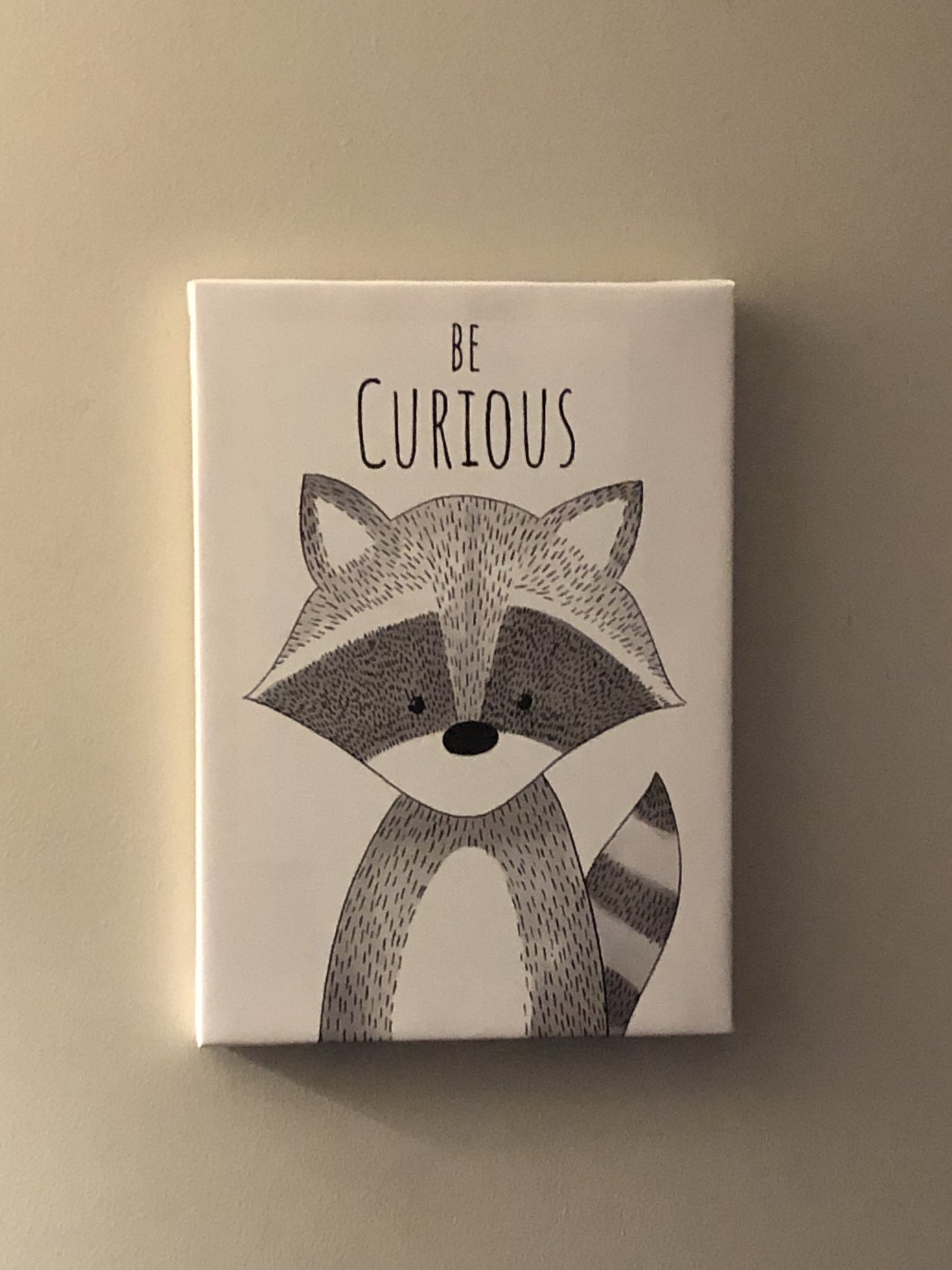 Nursery wall Decor, canvas, "Be curious" - Classy Canvas Designs