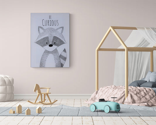 Nursery wall Decor, canvas, "Be curious" - Classy Canvas Designs