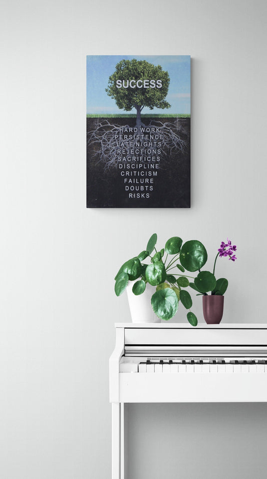 Success and motivational “tree roots” - Classy Canvas Designs