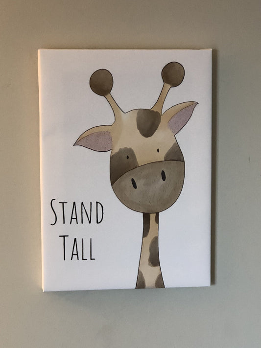 Wall decor, nursery canvas print, "Stand tall” - Classy Canvas Designs