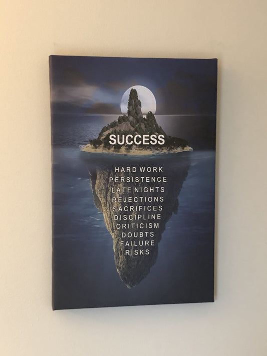 Wall decor, success and motivational canvas “island” - Classy Canvas Designs