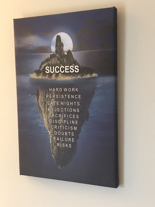 Wall decor, success and motivational canvas “island” - Classy Canvas Designs